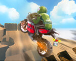 Cartoon Moto Stunt